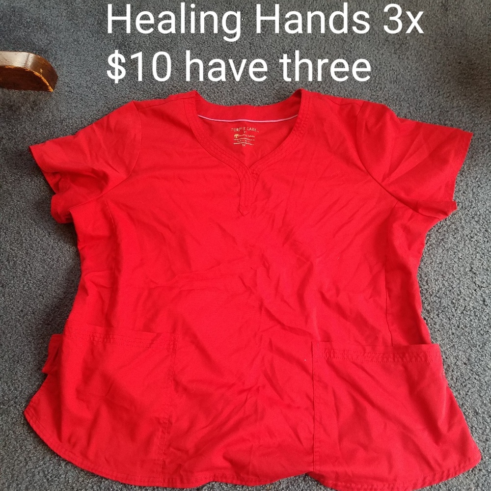 Healing Hands scrub top